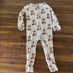 Kiki + Lulu Highland Cow Footie Pajamas